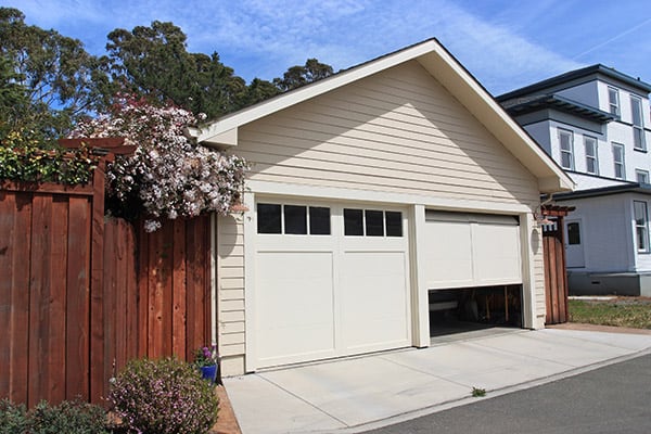 Simple Liftmaster garage door opener jerks when opening  overhead garage door